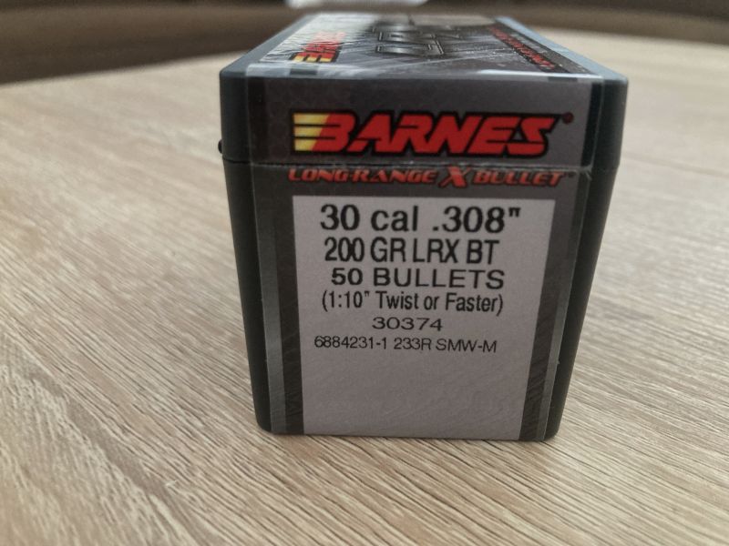 Geschosse Barnes 30 cal .308" 200gr. LRX BT (bleifrei) 20 Stk.