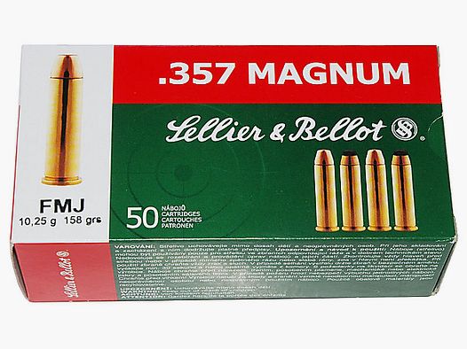 Sellier & Bellot .357 mag FMJ 158 grs (x50)