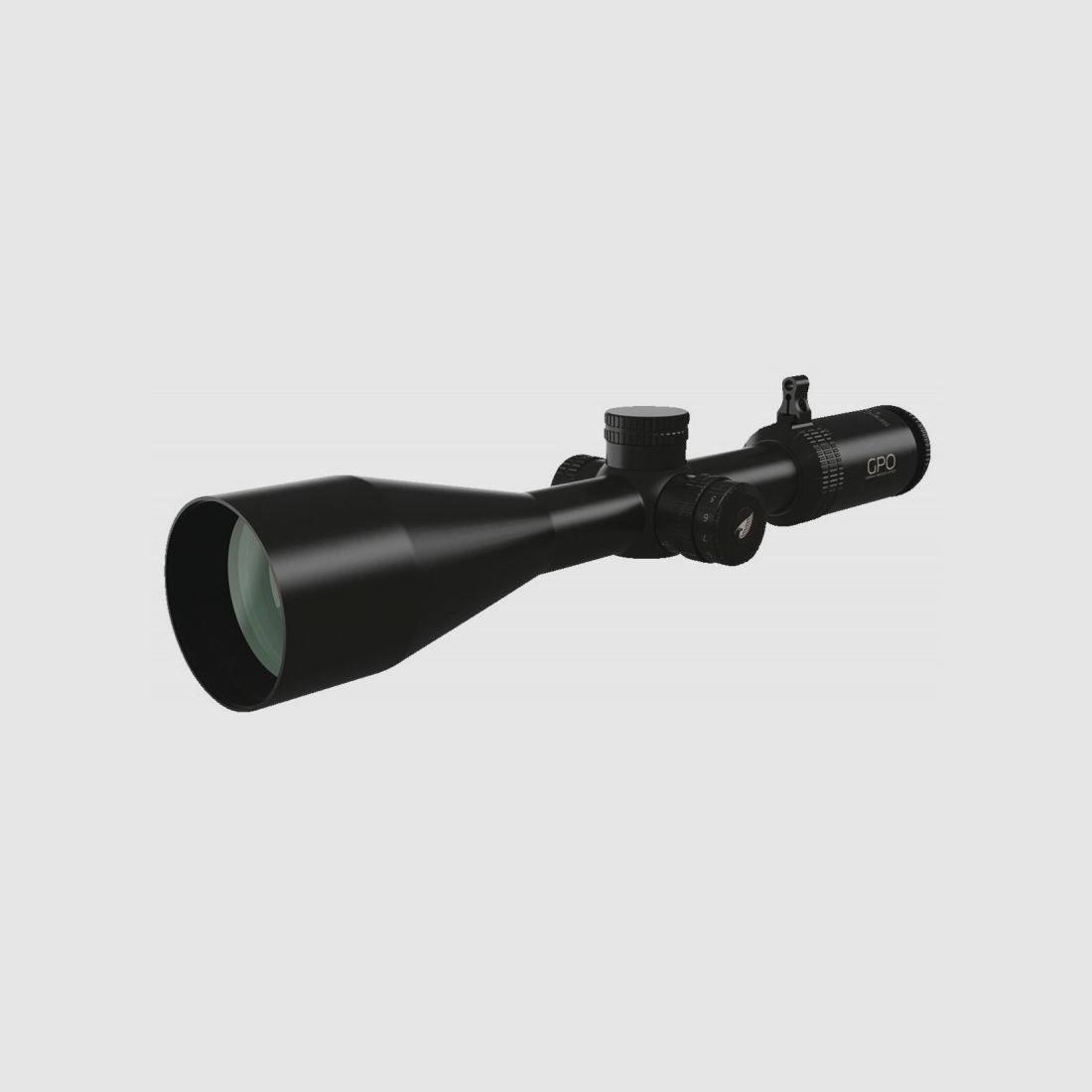 GPO Spectra 5X 3-15X56 SFP RET. G4I beleuchtet mit Ringen Ø 30mm