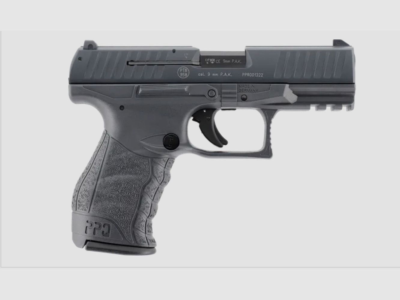 Umarex 310.02.09 Walther PPQ M2 9 mm P.A.K., Tungsten Gray