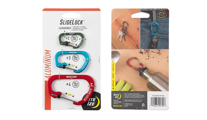 Zestaw karabinków Nite Ize SlideLock Aluminum Combo - 3 szt. - CSLA234-A1-R6, zdjęcie 1 z 2