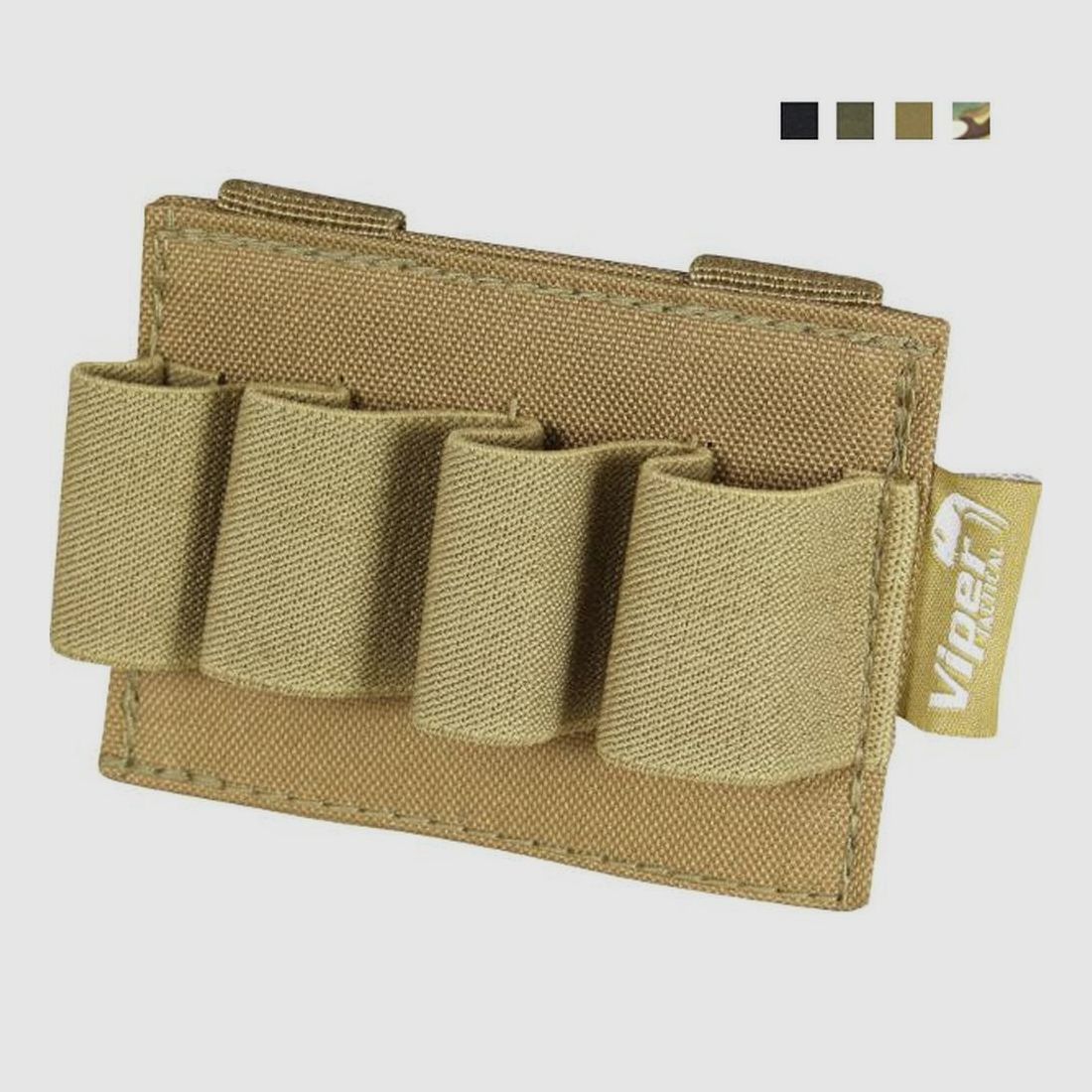 Porta Cartucce Molle Viper Tactical - 4 Posti - Fissaggio Modulare - Accesso Rapido alle Munizioni, immagine 4 di 5