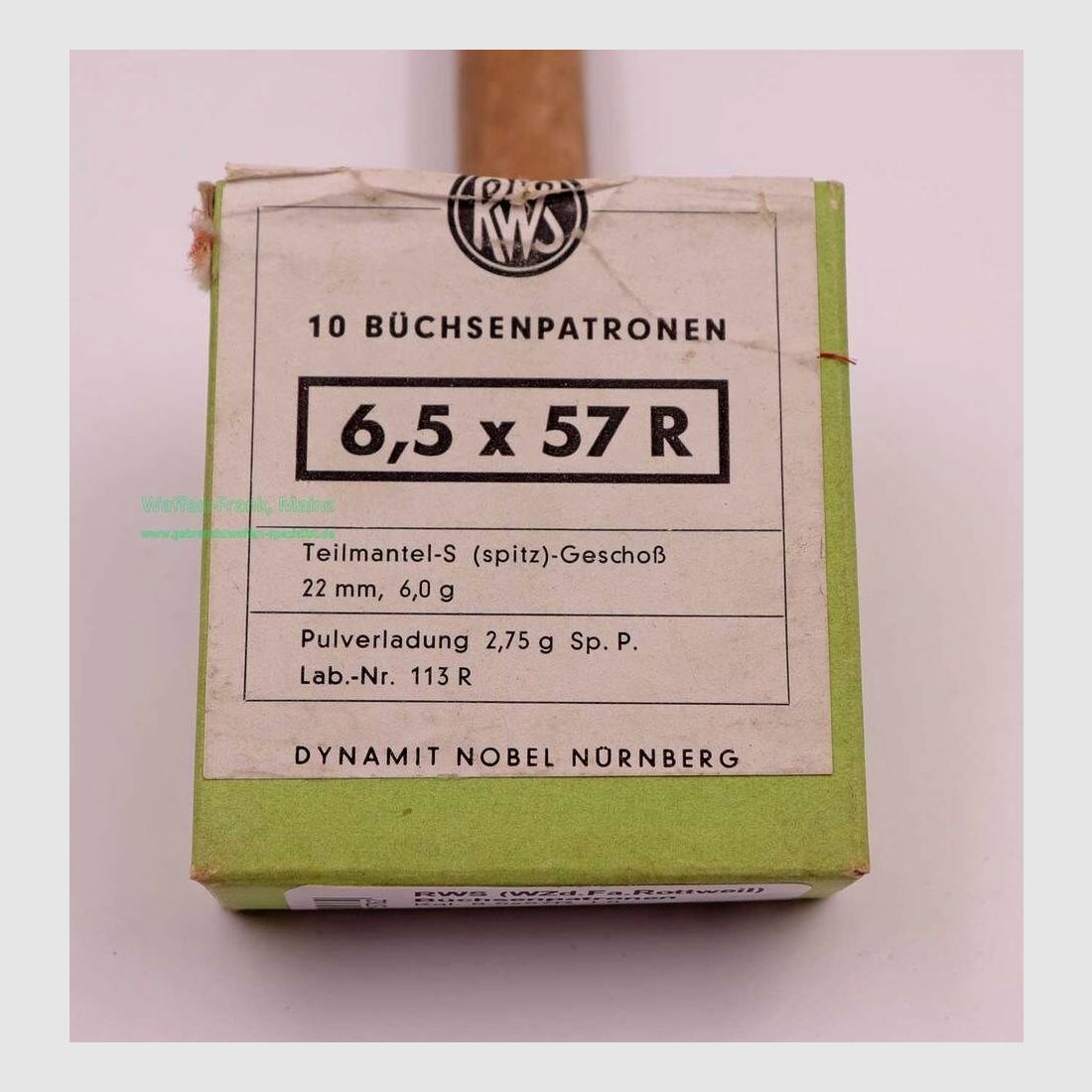 RWS (WZd.Fa.Rottweil) rifle cartridges 6.5x57R