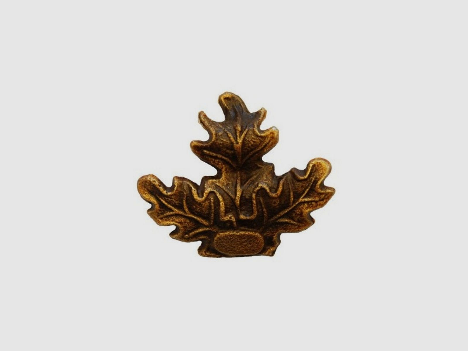 Verzierung Keilerbrett bronzefarbenes Eichenblatt