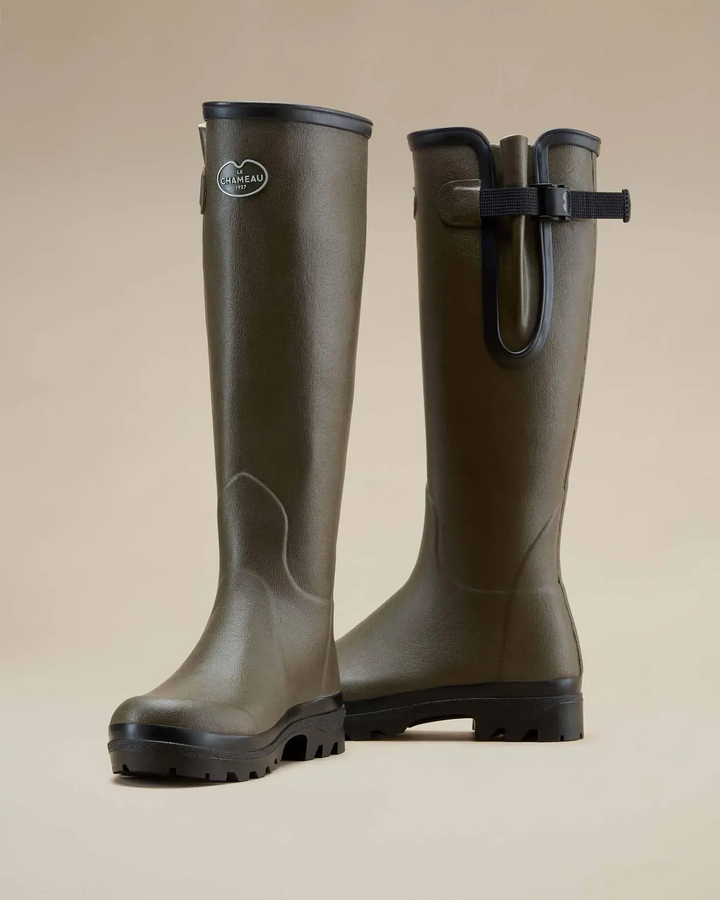 Botas Vierzon Mujer Le Chameau Forradas de Jersey Verde Chameau, imagen 10 de 16