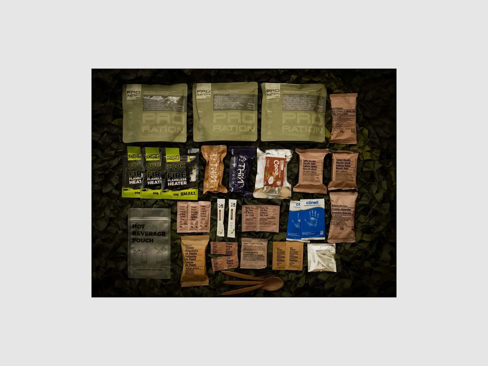 Pro-Ration Pro-Ration Razione Giornaliera Ultimate Tactical Ration Menu Completo per un Giorno 3