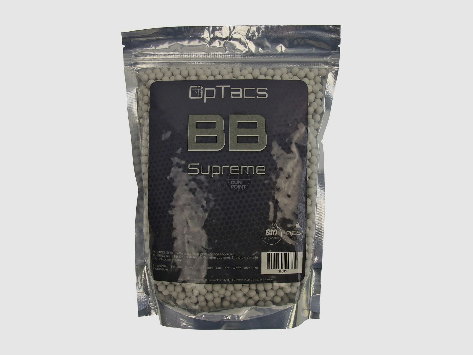 Softair - Kugeln OpTacs Supreme BIO BBs 0,25 g 4000 Stk.