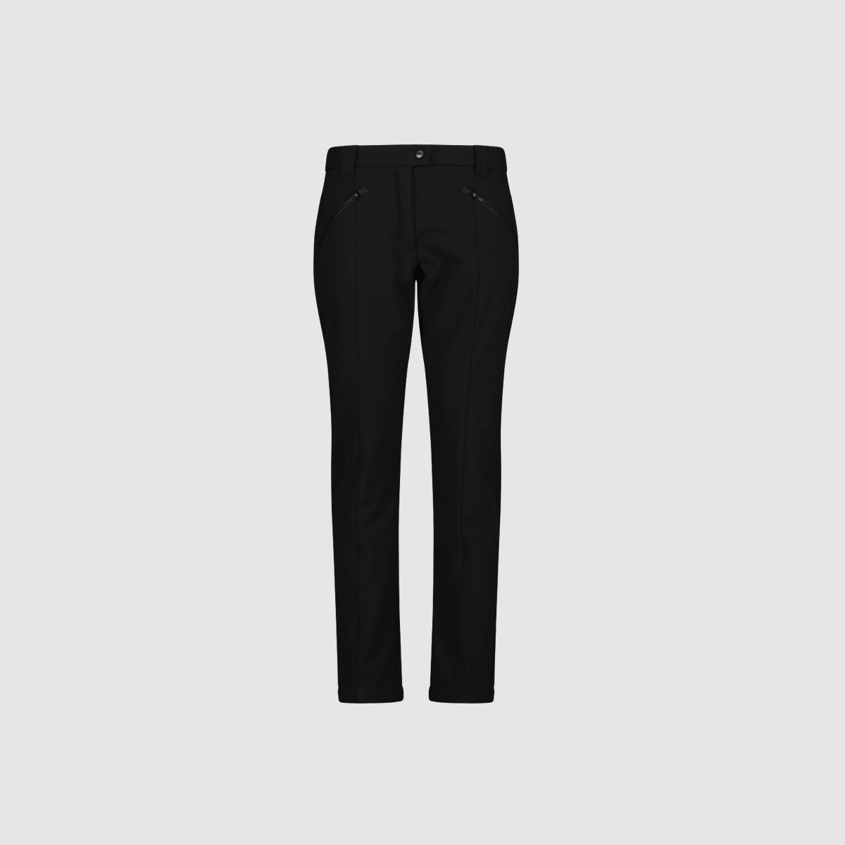 Pantalones Softshell CMP para Mujer con Costura Visible en la Parte Delantera Negra