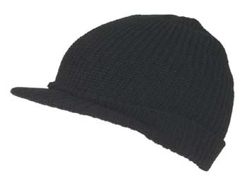 Jeep Cap winter hat with visor – black, acrylic, MFH