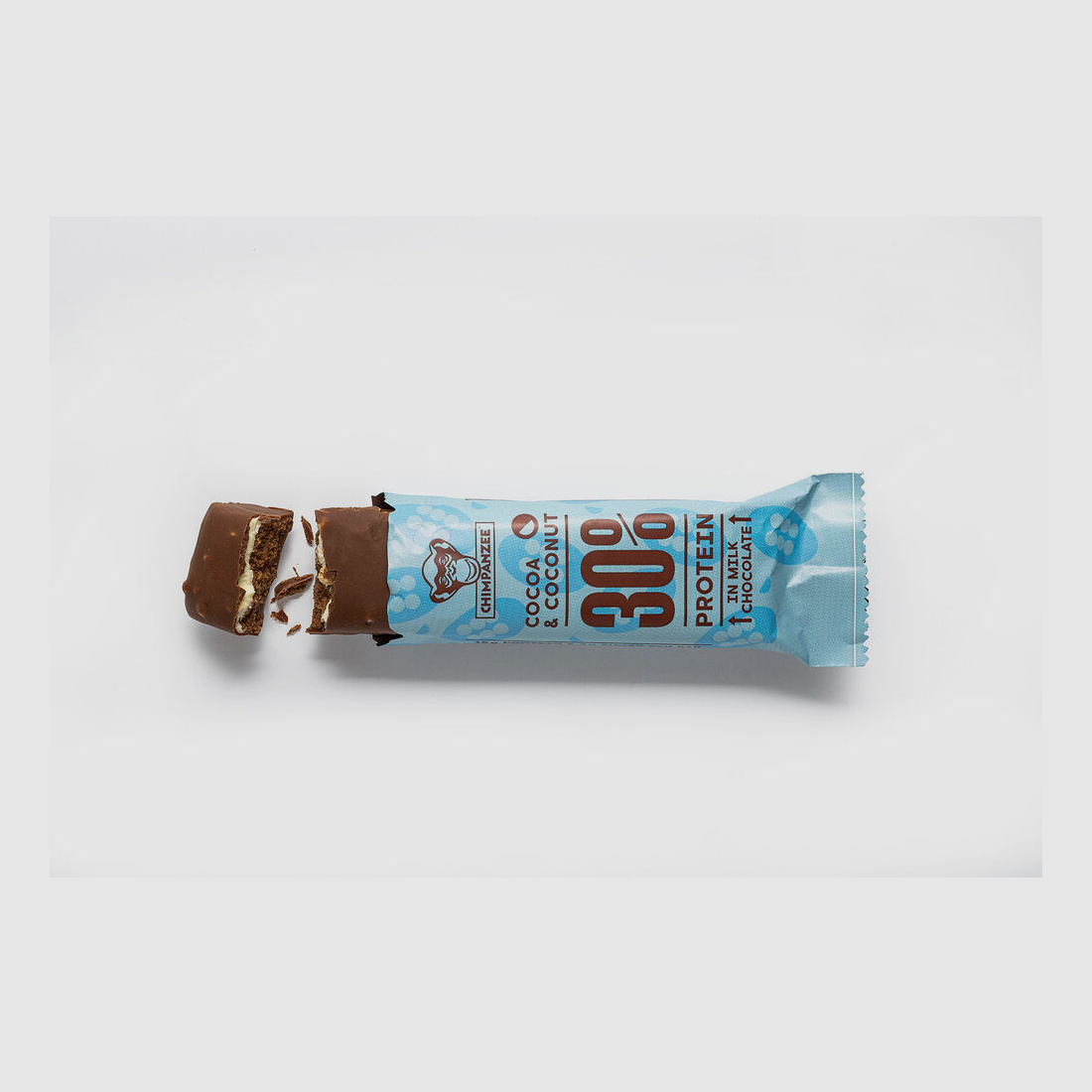 Barra de proteína Chimpanzee 30% cacao y coco