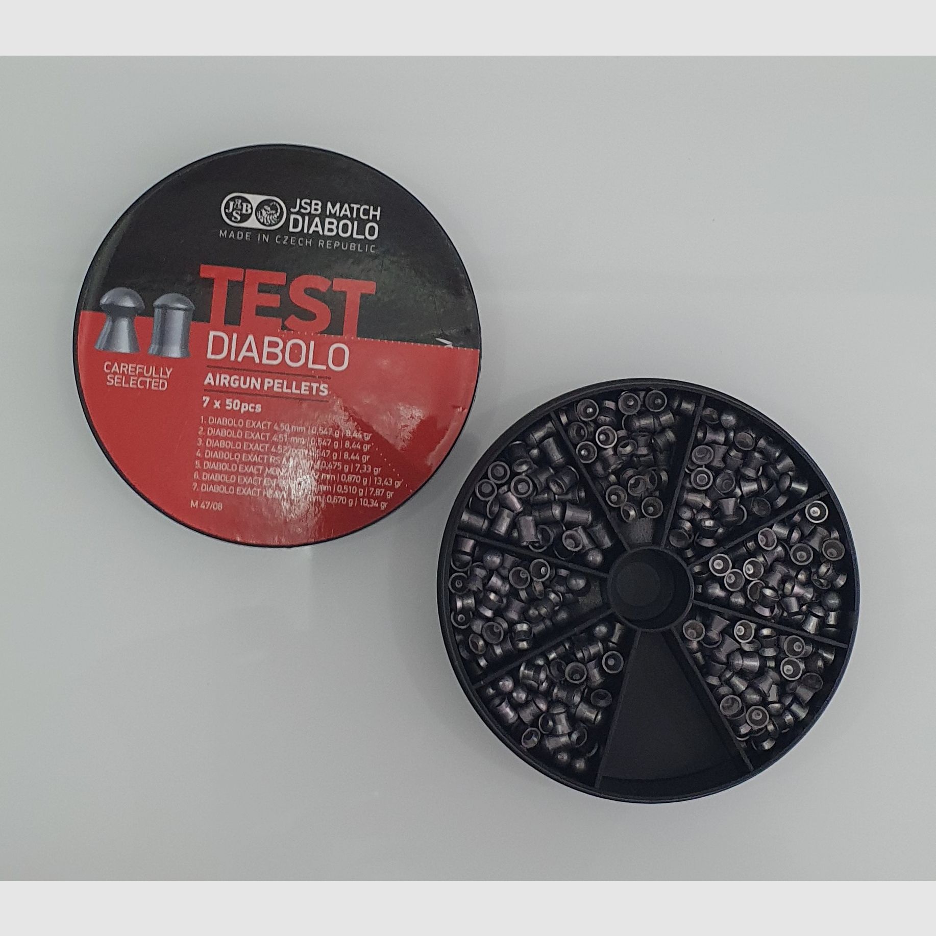 JSB MATCH TEST DIABOLO 7X50 CAL.177 4,5mm