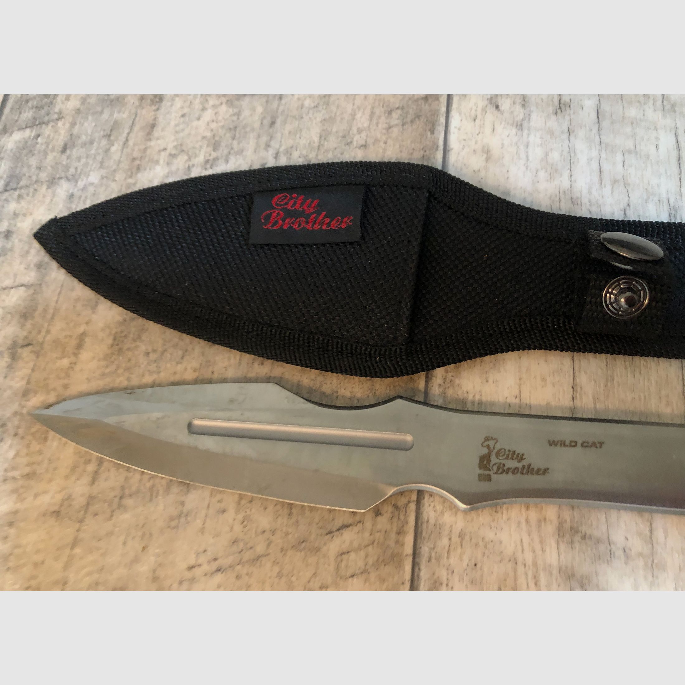 Ensemble de couteaux de lancer, Walther, City Brother Warhawk, Wild Cat, Haller