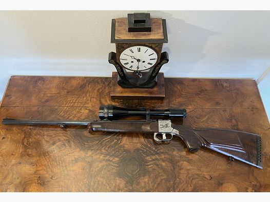 Blockbüchse Heeren 7x75 SEvH mit Zeiss Zielfernrohr und Matrizen