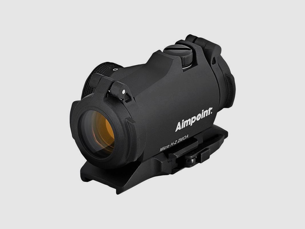 Aimpoint Rotpunktvisier Mod. Micro H-2 2 MOA / Schwarz incl. QD Schiene für Tikka T3/T3X