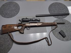 Sauer 101 GTI with integral silencer