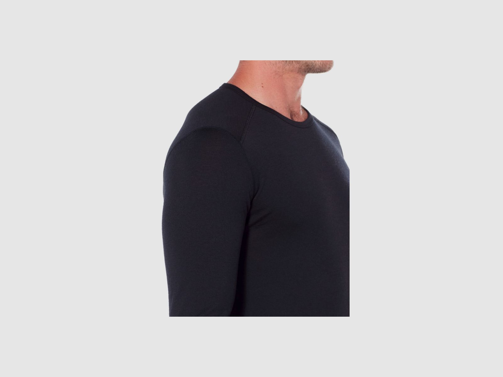 ICEBREAKER Merino 200 Oasis Long Sleeve Crewe Herren Black