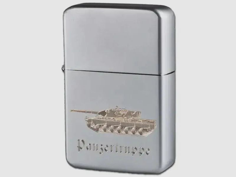 Bundeswehr Original Bundeswehr Original Feuerzeug Z-Plus Gas mit Gravur Panzertruppe