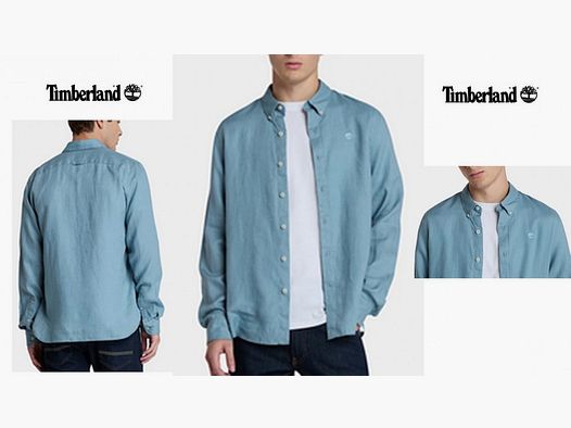 TIMBERLAND Leinenhemd Mill Brook hellblau