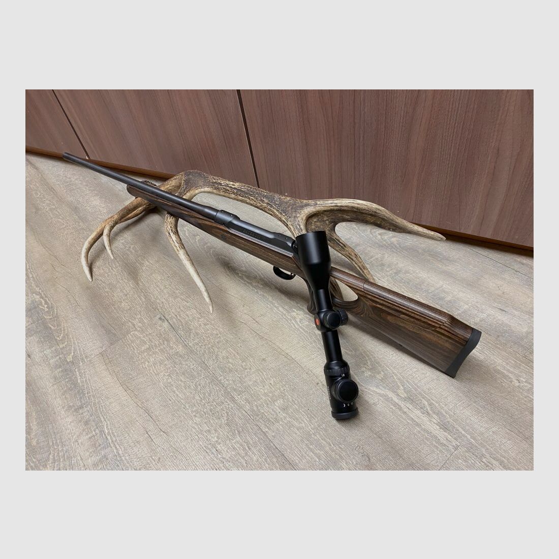 Sauer 101 GTI, mit Leica Magnus 1,8-12x50 i, mit Schiene