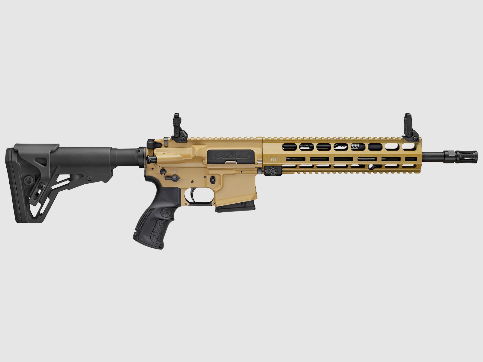 Haenel CR 223 M-LOK Handguard Barrel Length 318 mm | Direct Trigger (2,800-4,000 g) | Short Handguard | Sand Color | Not Sport Approved, Cal. .223 Rem., image 1 of 2