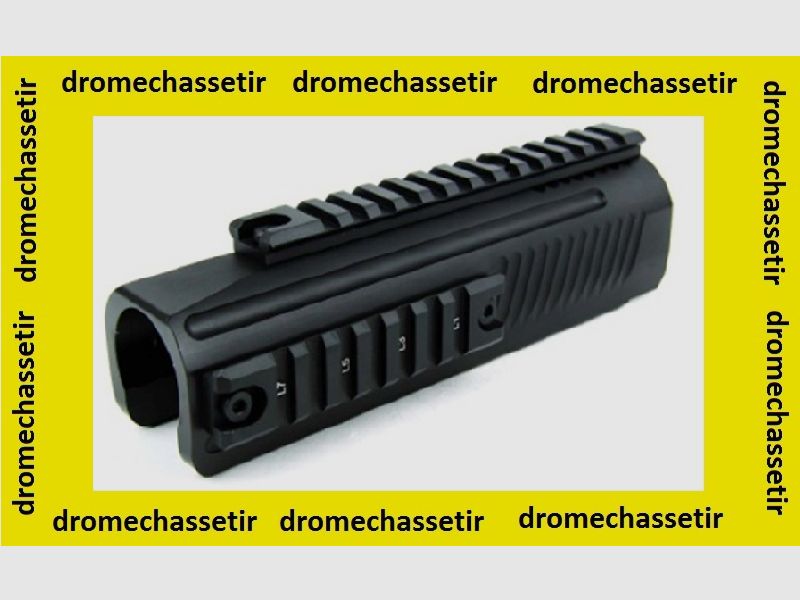 Pump für Remington 870, ganz aus Aluminium, mit 3 Picatinny-Schienen, schwarz