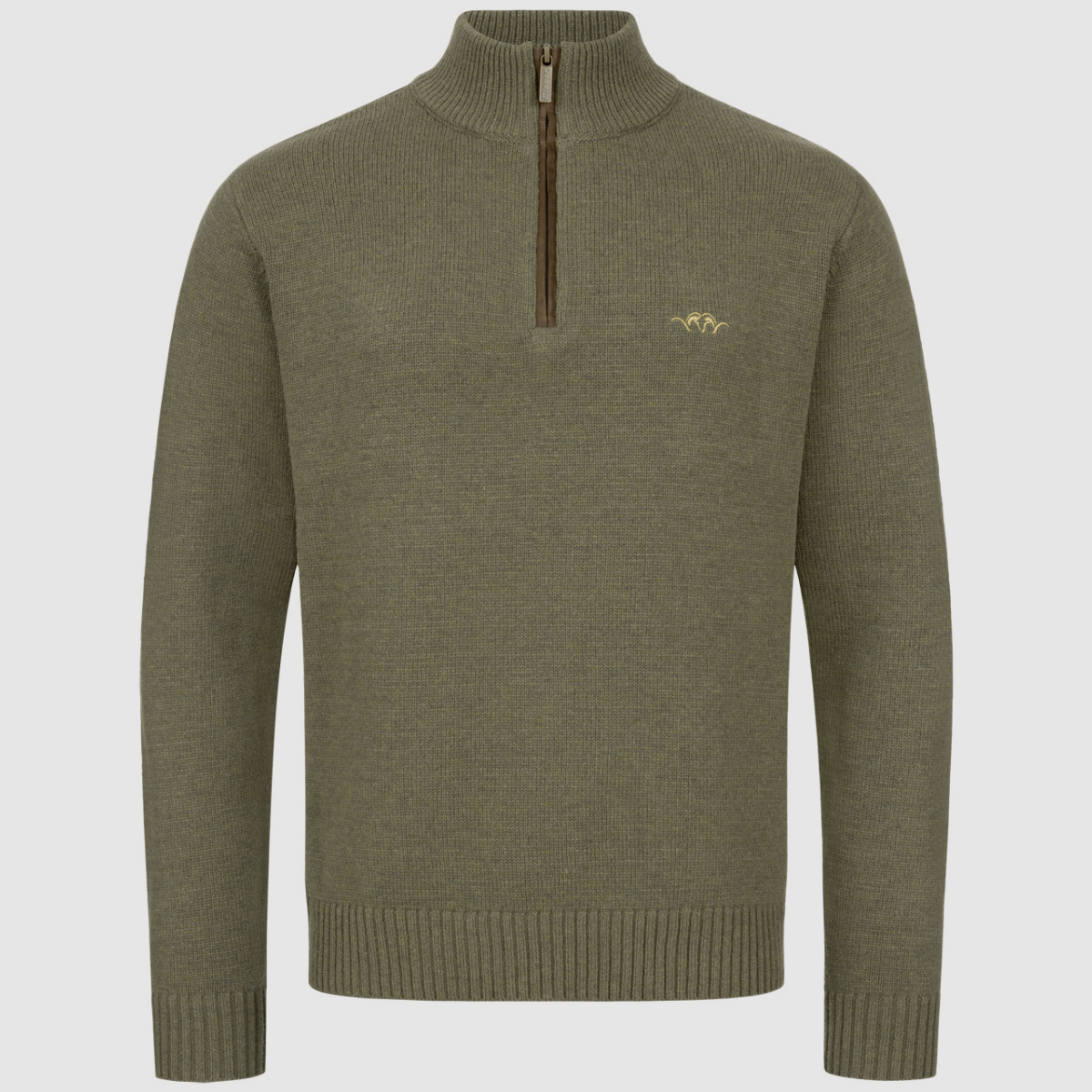 BLASER Herren Woll HZ Sweater Oliv