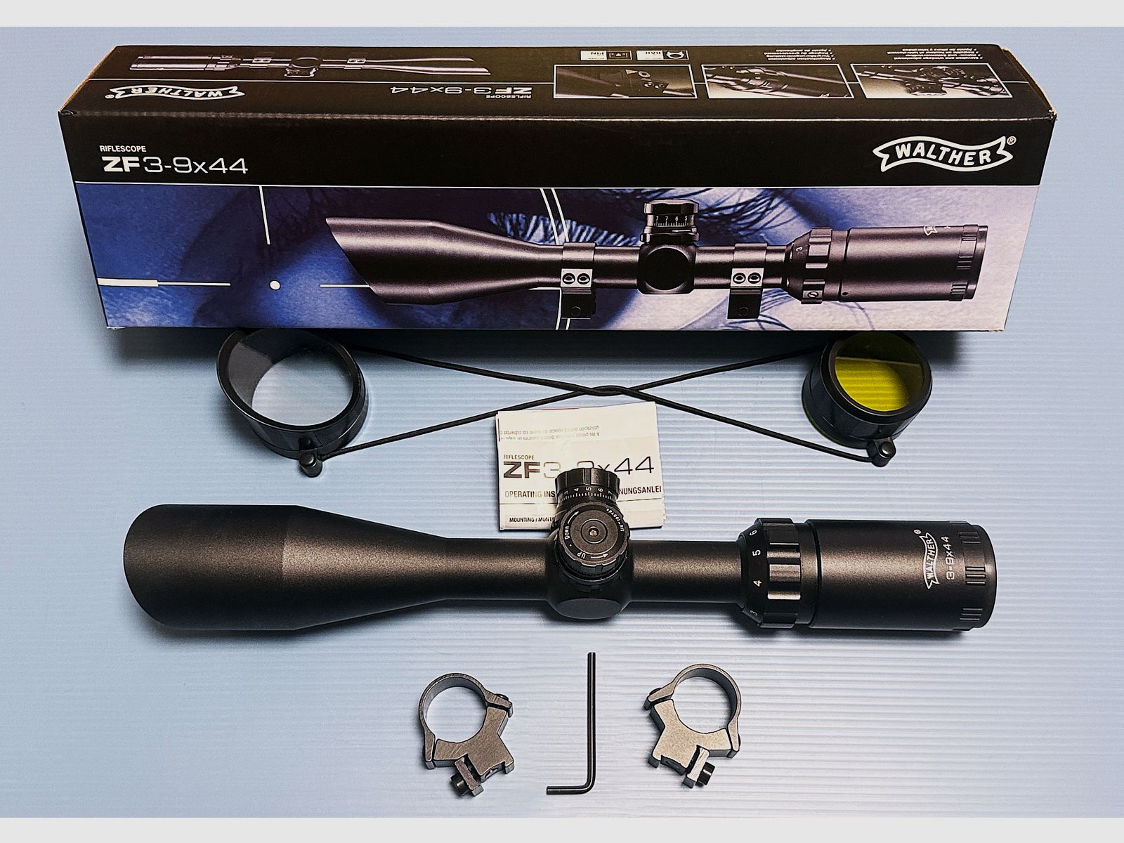 Scope Walther ZF 3-9x44 incl. mount