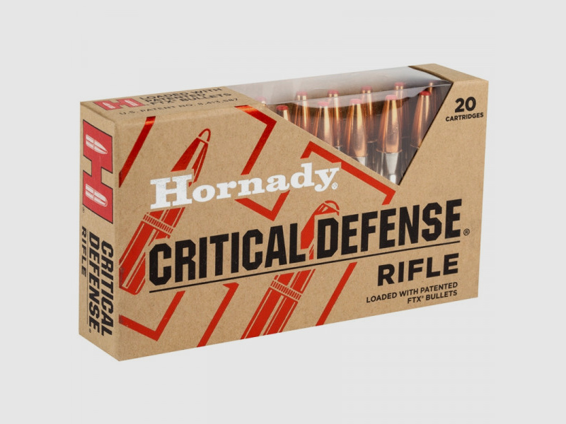 HORNADY CRITICAL DEFENSE 308WIN - 155 GRS. - FTX - 20 STÜCK