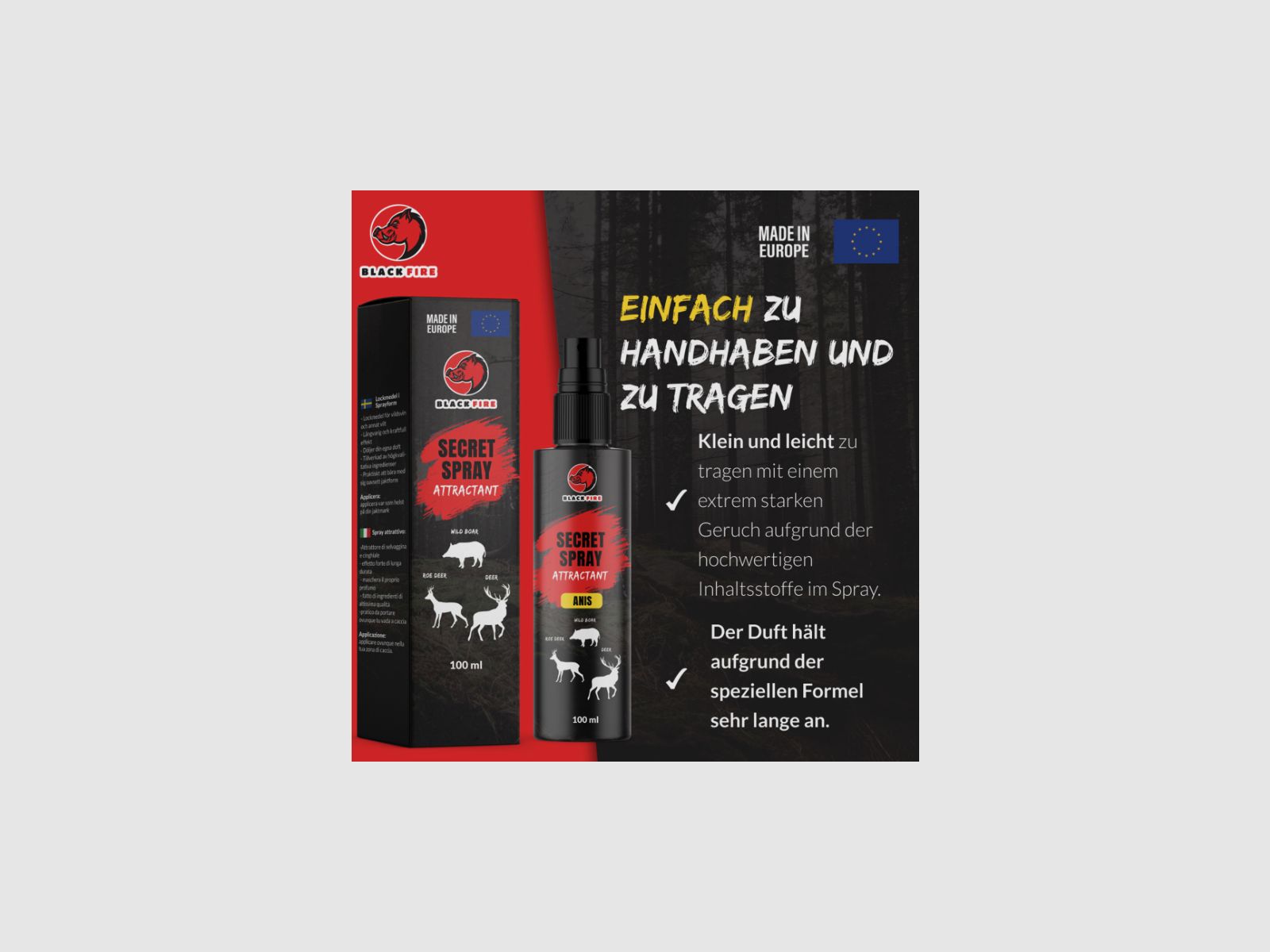 Zwarte Vuur Spray ANIS 100ml