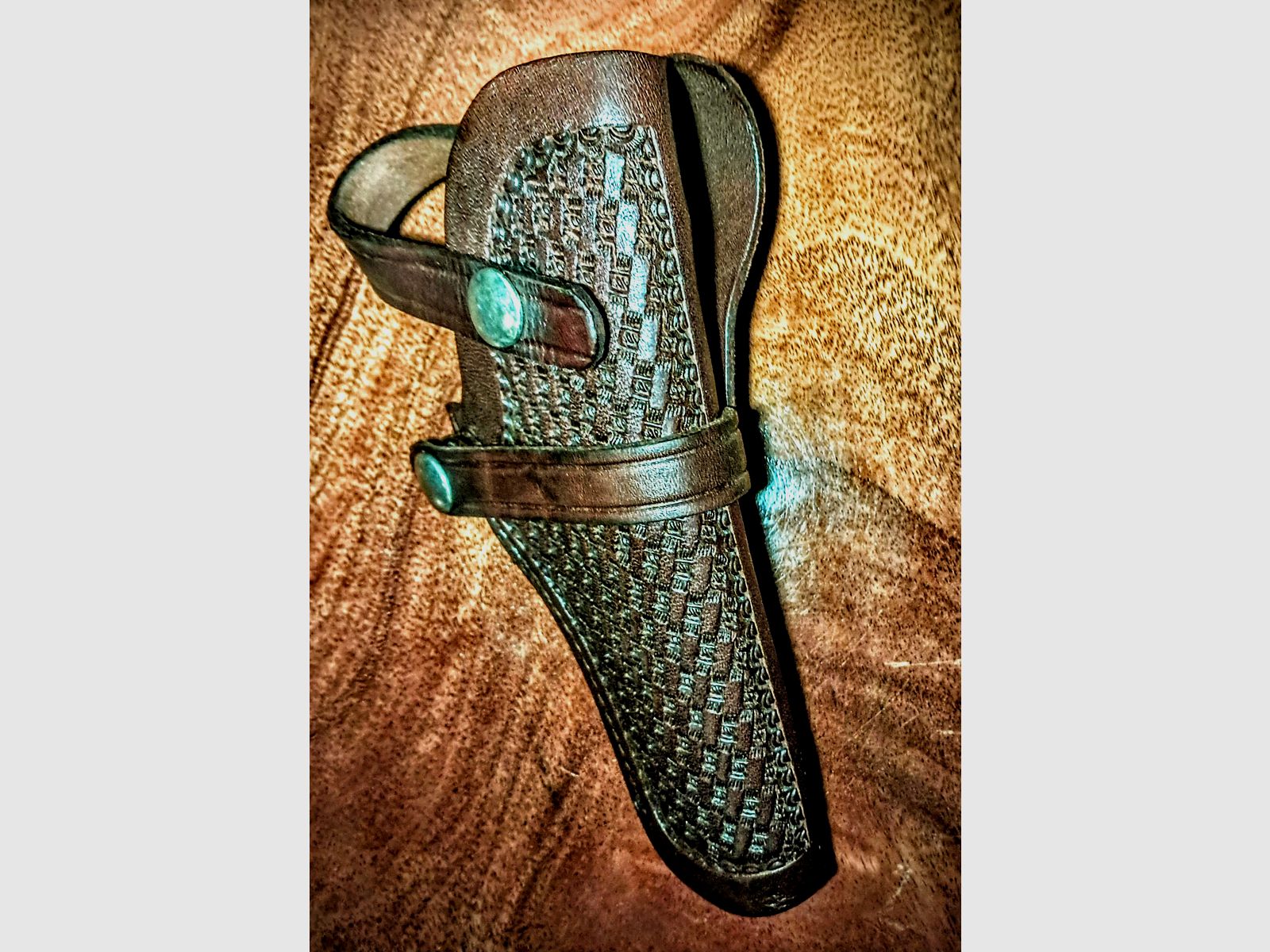 Revolverholster / Neu / Viking # 78 / aus dickem Leder