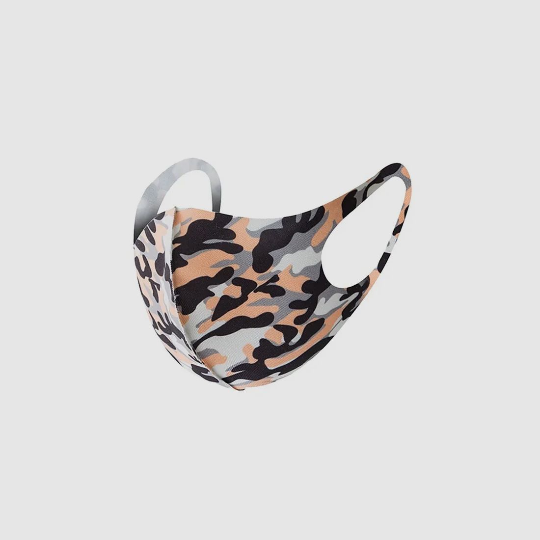 Mund-Nase-Abdeckung / Community Maske -Camouflage Orange- für Sie und Ihn