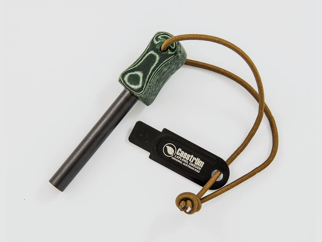 Casström Fire Starter Feuerstarter Micarta grün