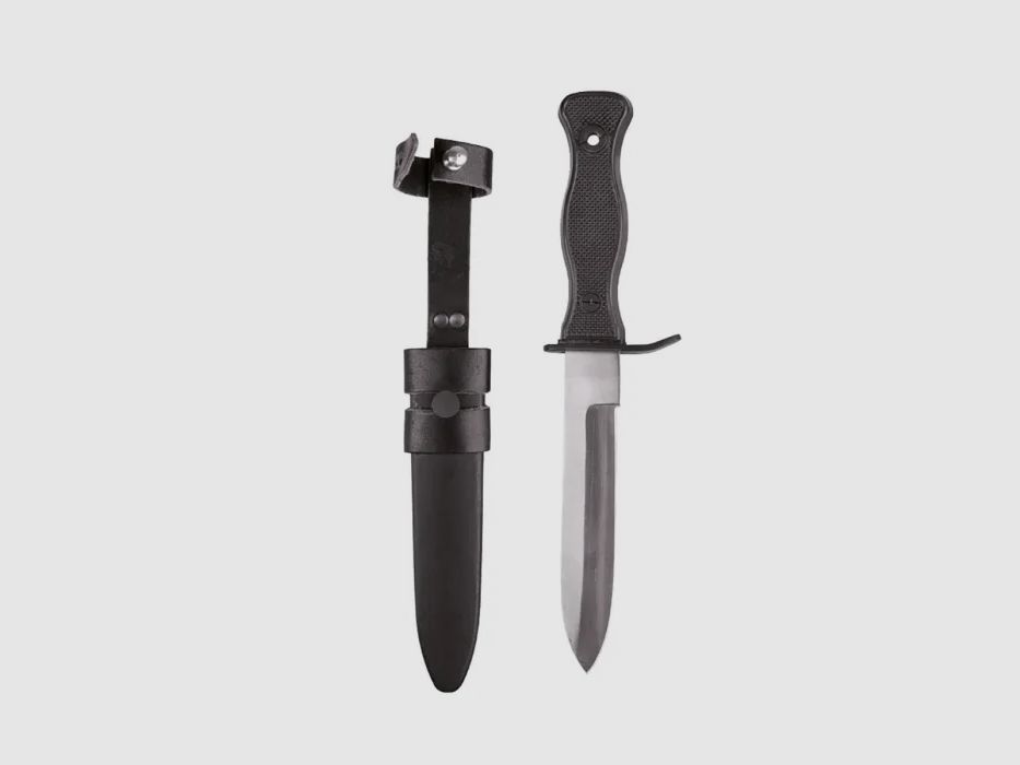 BW Kampfmesser, Schwarz, Nachbau nach TL der Bundeswehr