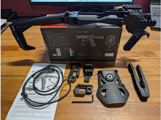 Recover Tactical 20/20N Anschlagschaft für Glock inkl. Holster