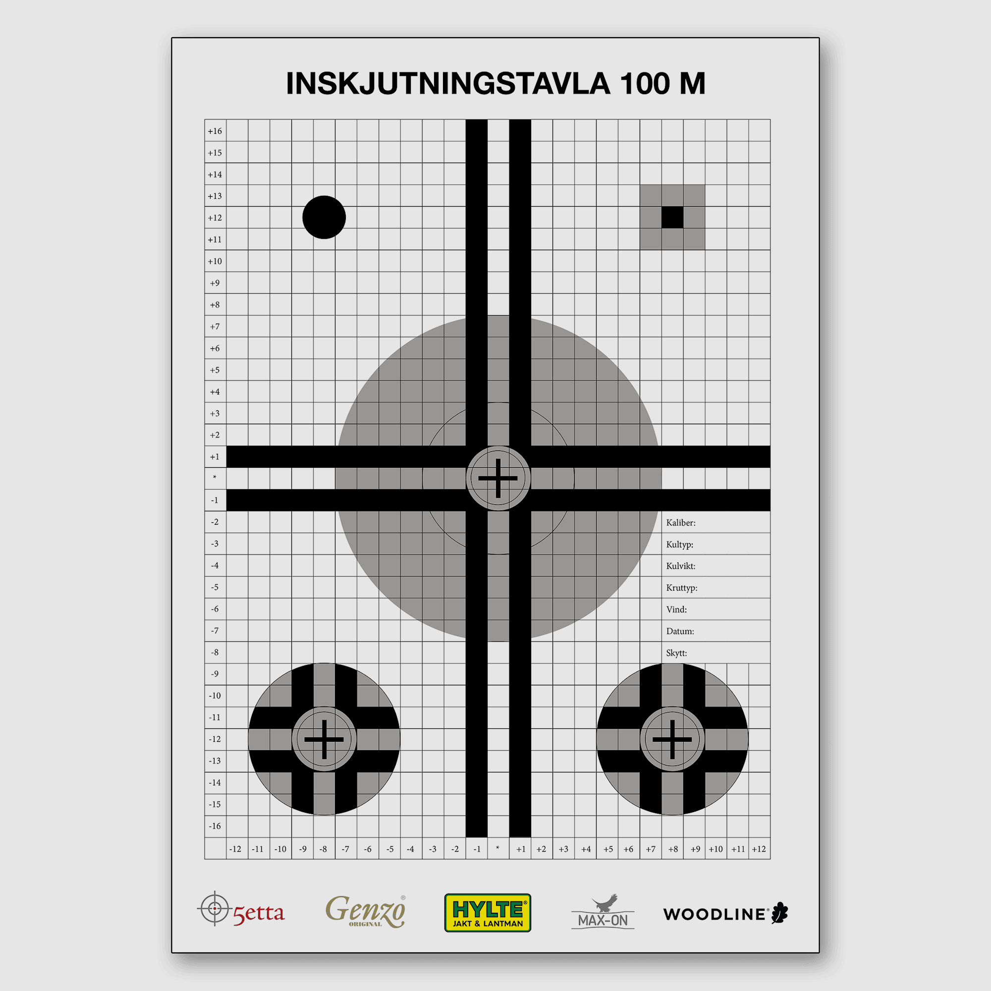 5etta Shooting Target 5er-Pack