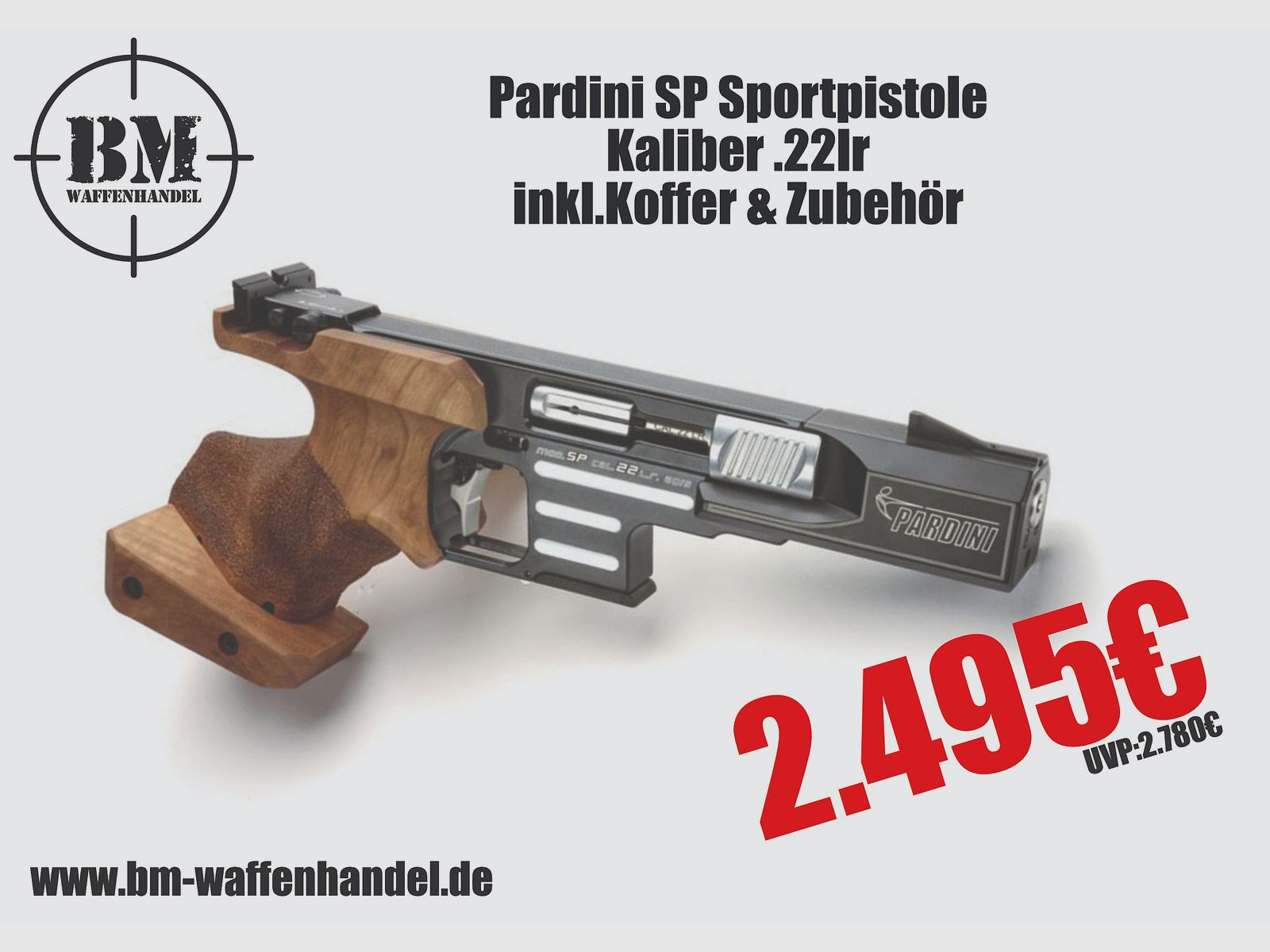 Pardini SP 22 Sportpistole .22lr Matschpistole