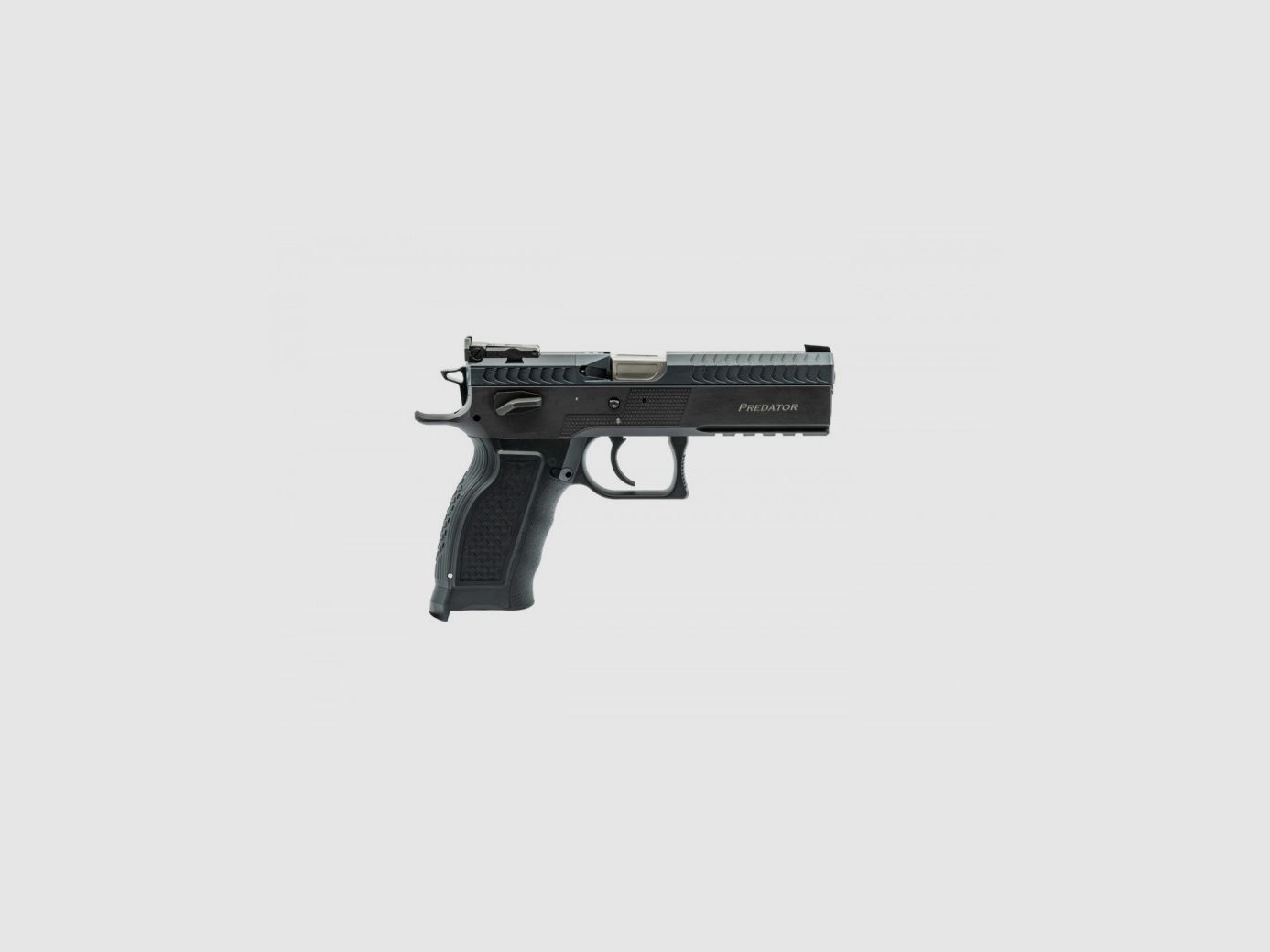 Phoenix Predator Pistol Alu Polymer Black SA/DA Red Fiber Optic 9x19