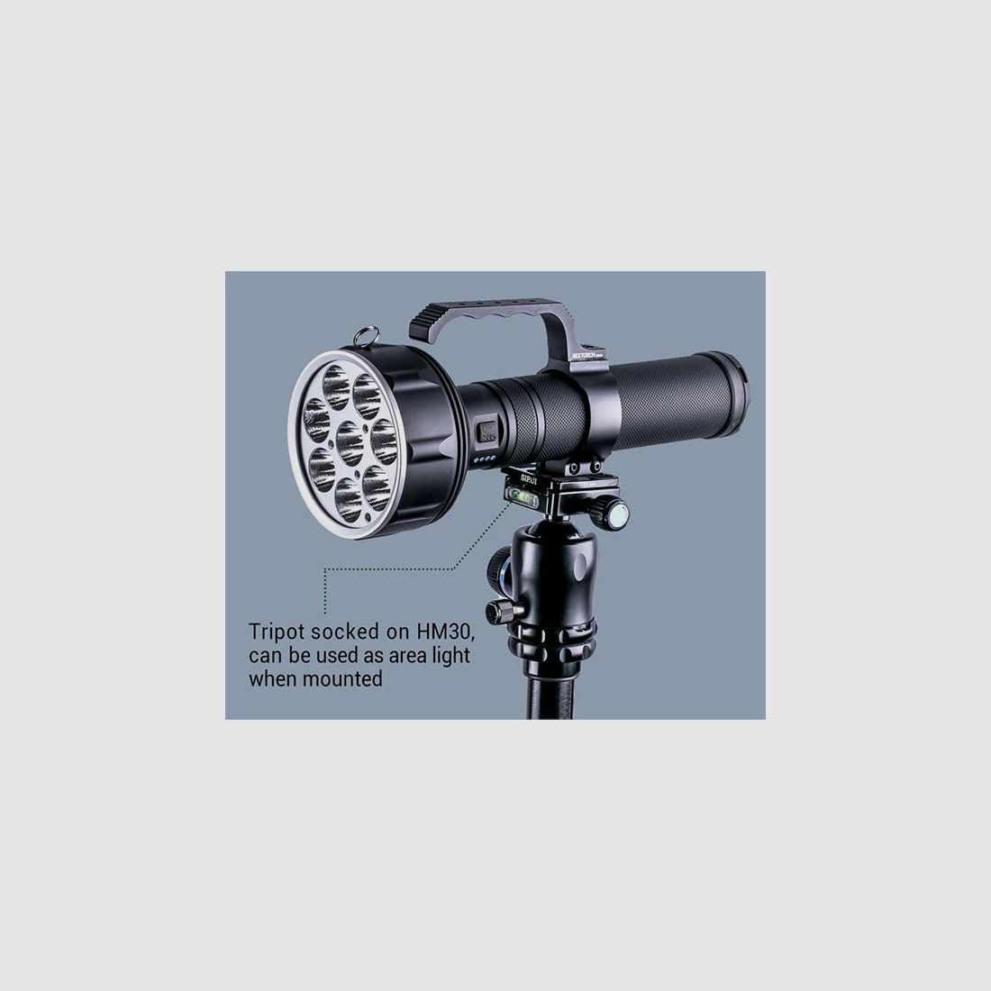 Projecteur LED SAINT TORCH 31, 20 000 lumens (y compris batterie), image 9 sur 12