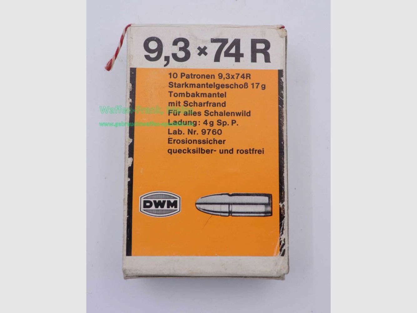 DWM, Berlin cartouches de fusil 9,3x74R