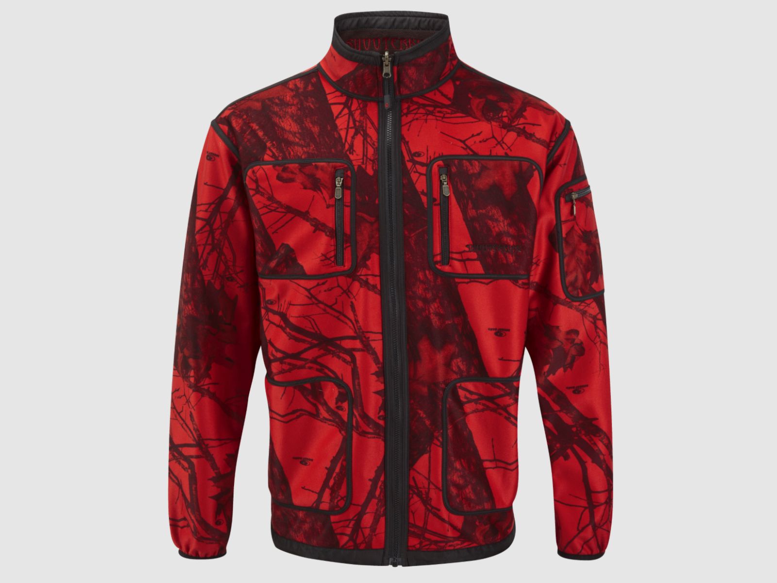 SHOOTERKING Softshell Herren Jacke 2 in 1 Mossy Oak Red