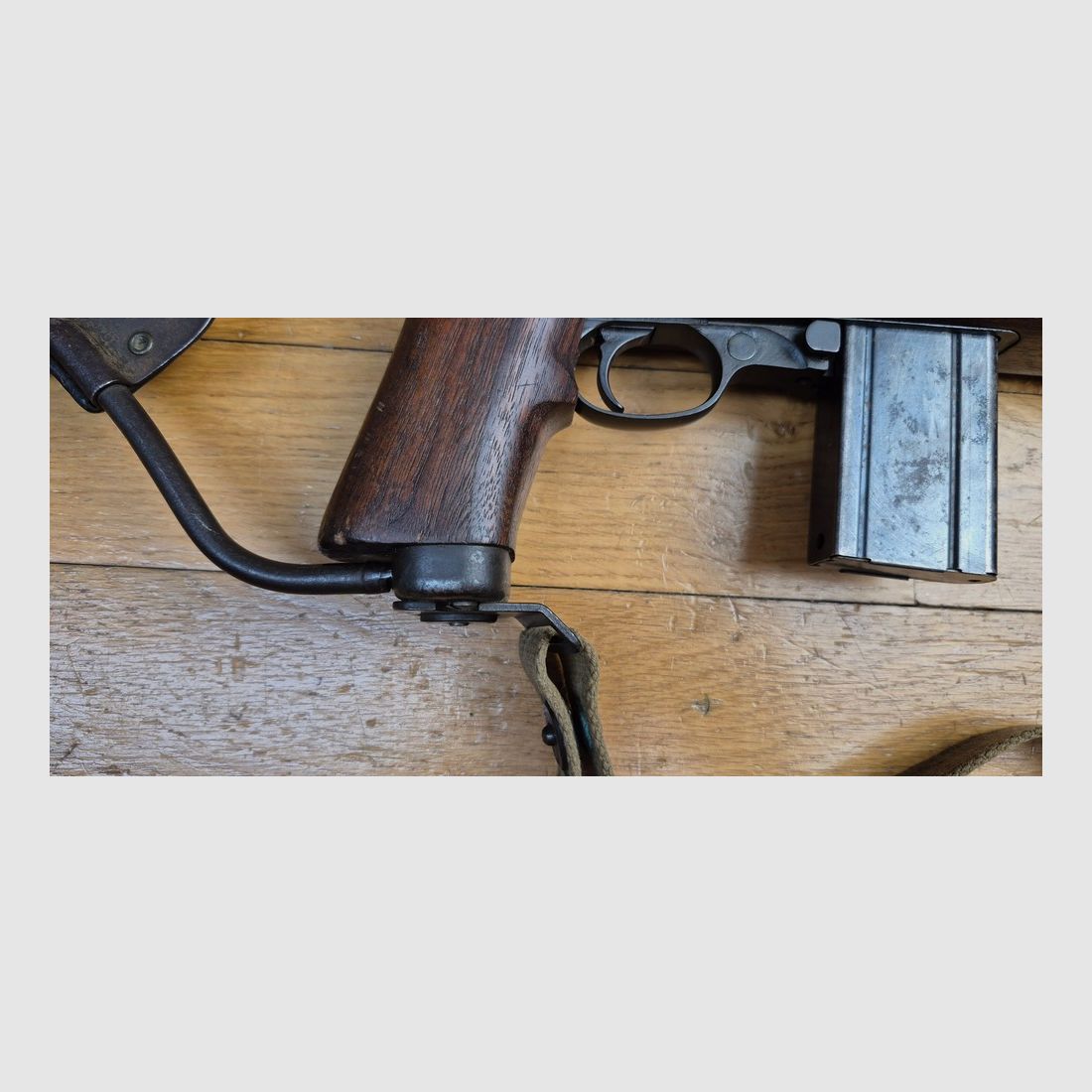 Tombée du Himmel! Rarissime USM1 A1 Fallschirmjägerbüchse der ersten Serien – Inland-Waffen von Mai 1943 – 1. Serie von 70.948 Waffen – 100% Inland und 100% original – Kal. .30 M1 – Rarität in ausgezeichnetem mechanischen und ästhetischen Zustand – Kat B 2e)! – TBE++, Bild 6 von 55