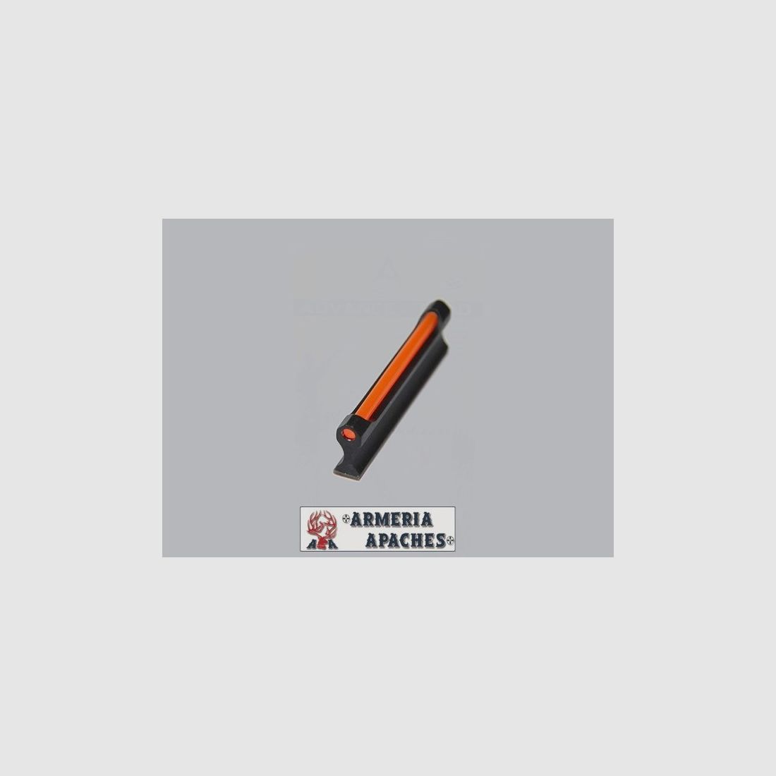 HOOG SIGHT MM 15 LANG MM 50 IN ROOD ALUMINIUM MET FLUORESCERENDE FIBEROPTIEK, afbeelding 1 van 3