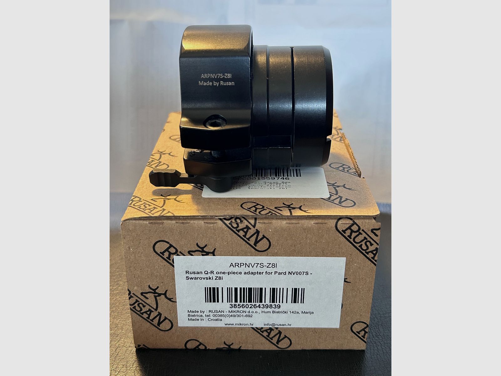 Rusan Q-R Adaptador rápido para Swarovski Z8i, PARD NV007S/SP/SP-LFR