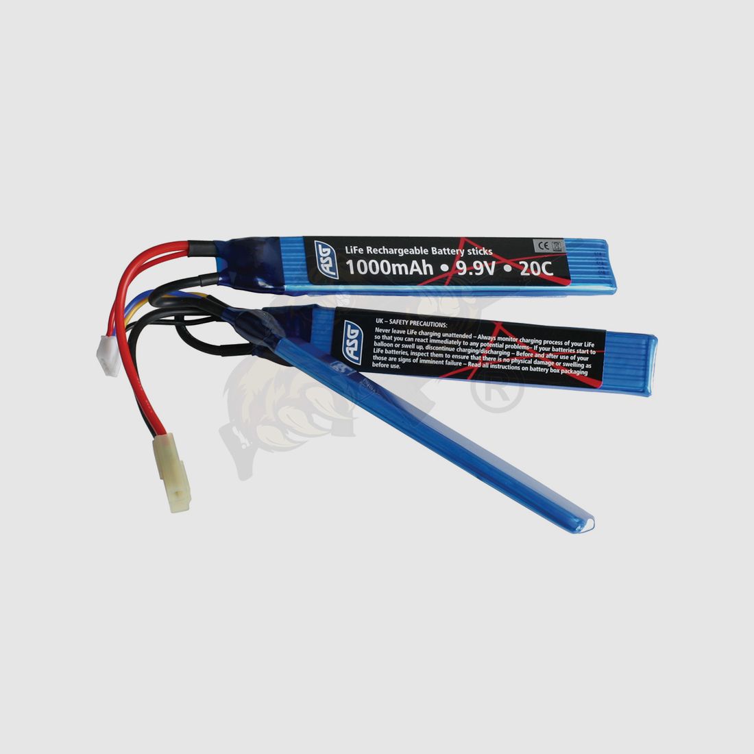 Airsoft LiFePo Akku 9.9V 1000mAh, 20C dreiteilig - Mini Tamiya - Strike Systems