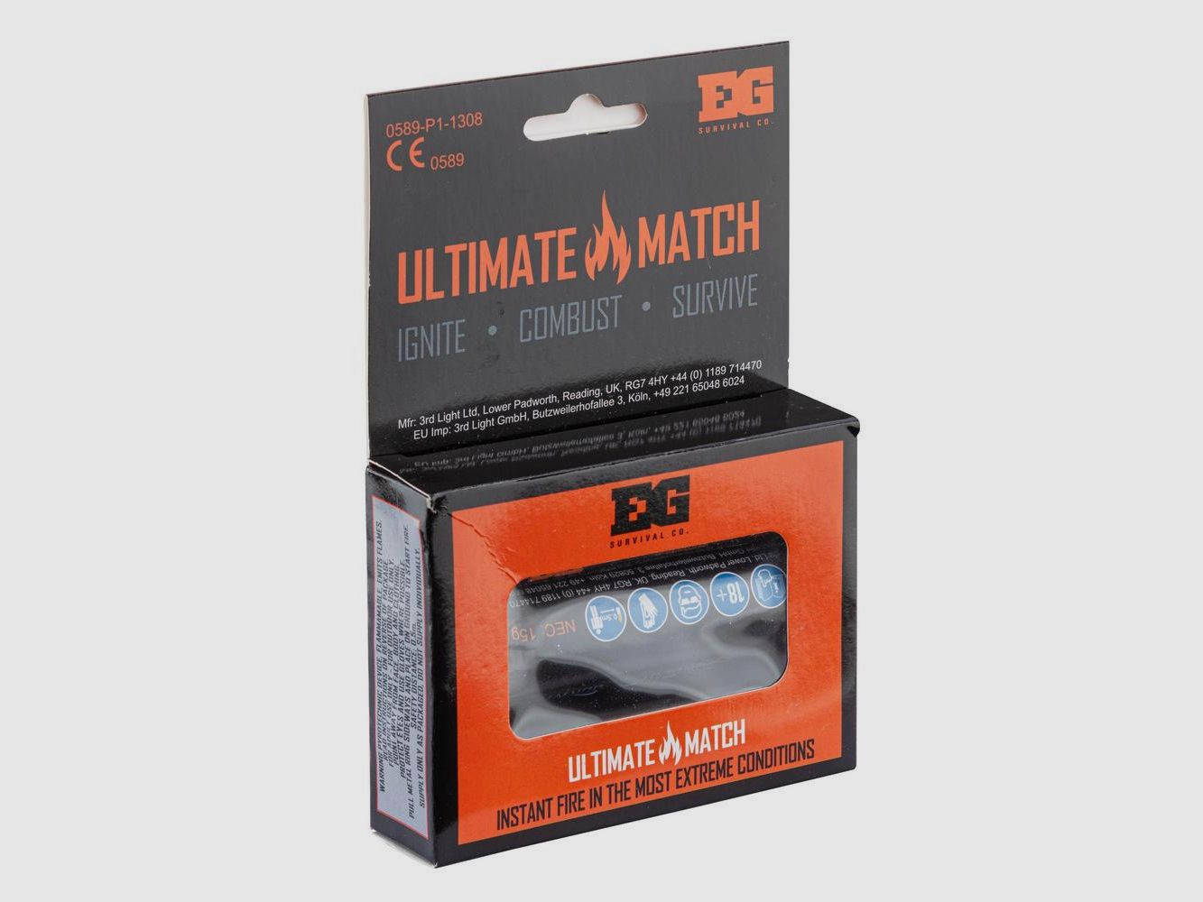 Überlebensfeuerzeug Enola Gaye Ultimate Match - 3 Teile - Schnelles Anzünden - Unentbehrlich für Outdoor, Bild 2 von 6