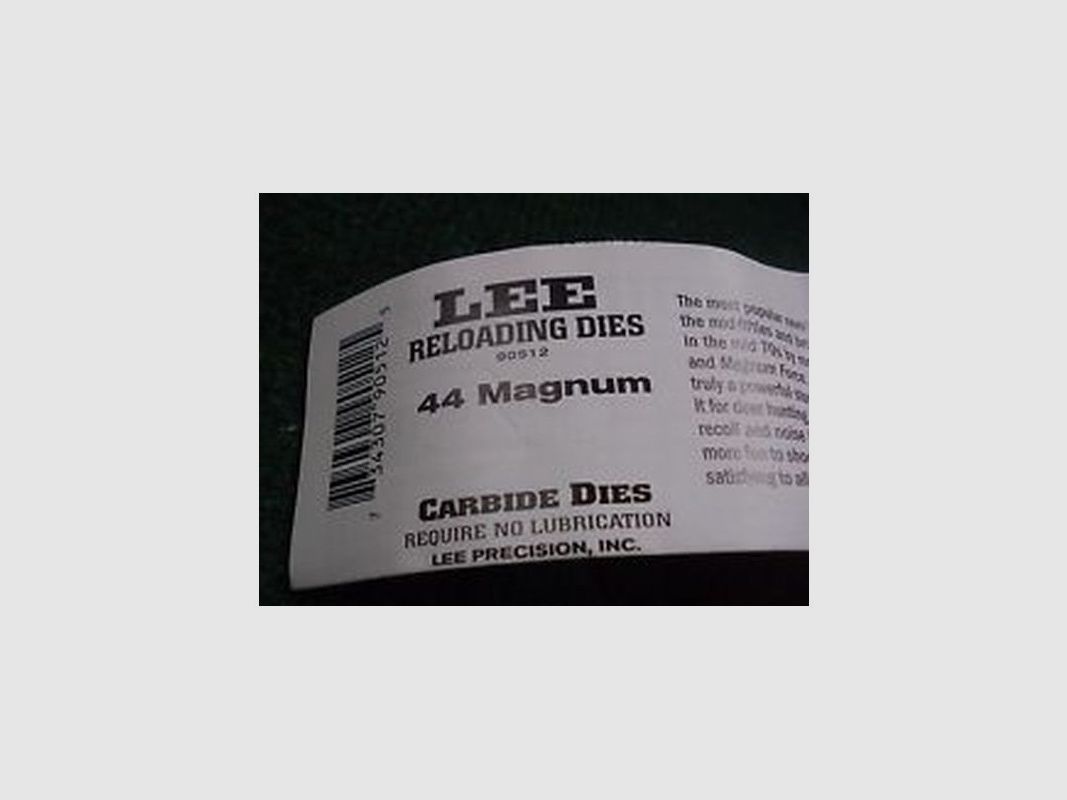 LEE CARBIDE DIES SET 44 SPECIAL, zdjęcie 2 z 2
