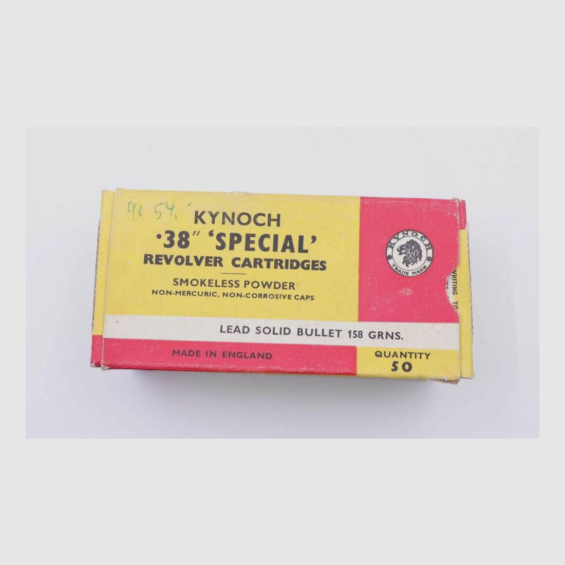 Kynoch, England Revolverpatronen .38Special