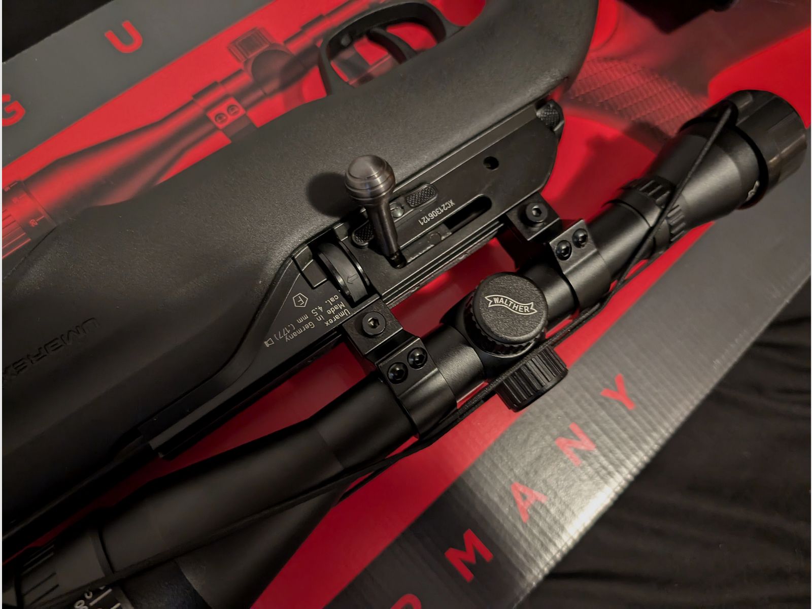 Umarex 850 M2 (7.5J) + Visier & Schalldämpfer 