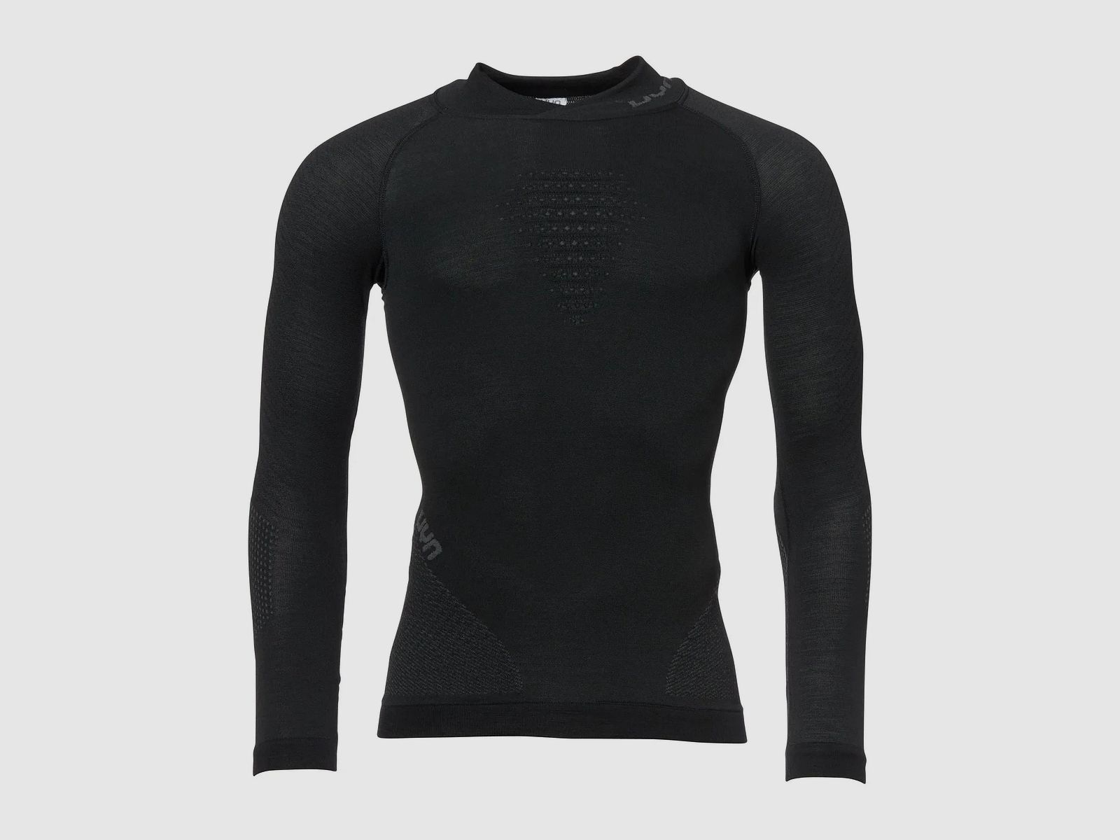 Uyn Longsleeve Rollkragen Fusyon Merino Männer schwarz anthrazit