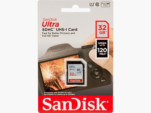 SanDisk Speicherkarte Ultra SDHC UHS-I 32 GB